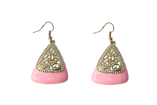 Filigree Triangle Earring #12-22932PK
