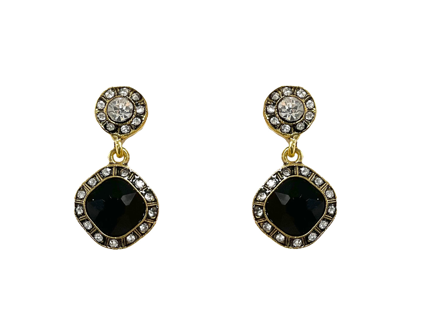 Square Antique Earring #32-6934BK