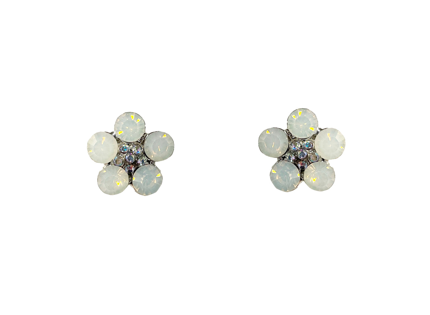 Flower Post Earrings #68-99001WH