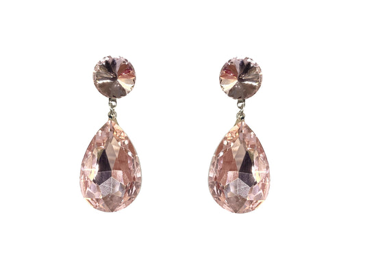 Rhinestone Drop Earring #63-40698PK
