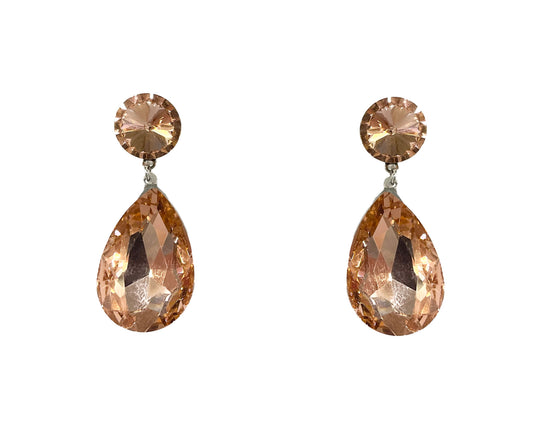 Rhinestone Drop Earring #63-40698RS