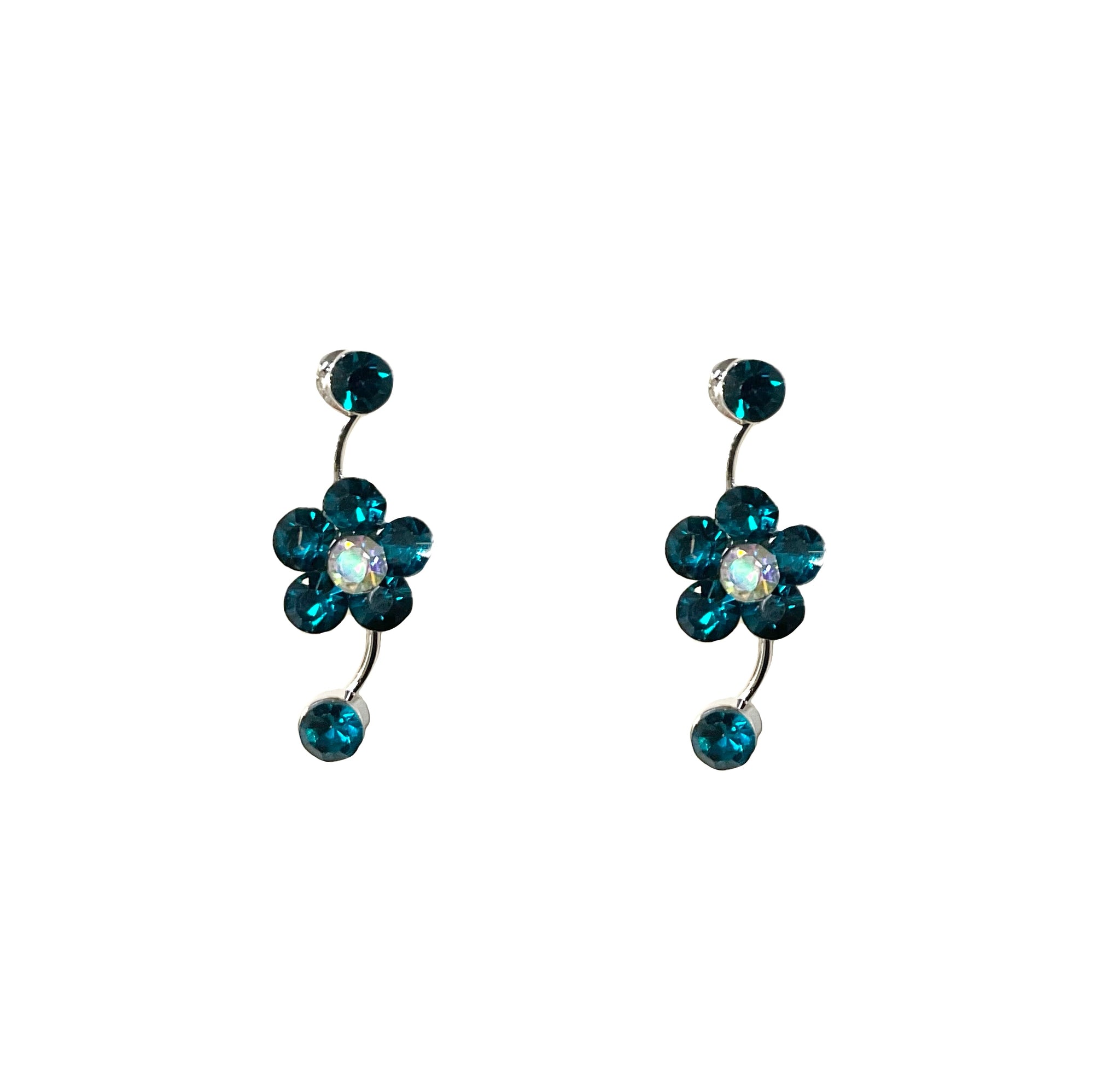 Flower Post Earrings #28-11135EM