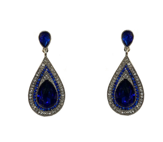 Tear Drop Earring #40-167BL