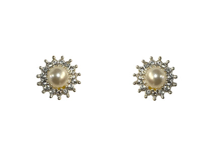 Pearl Post Earrings #33-20216