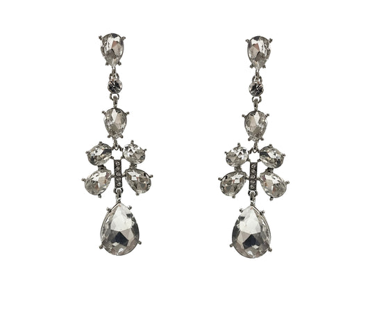 Teardrop Crystal Earrings #40-596CL