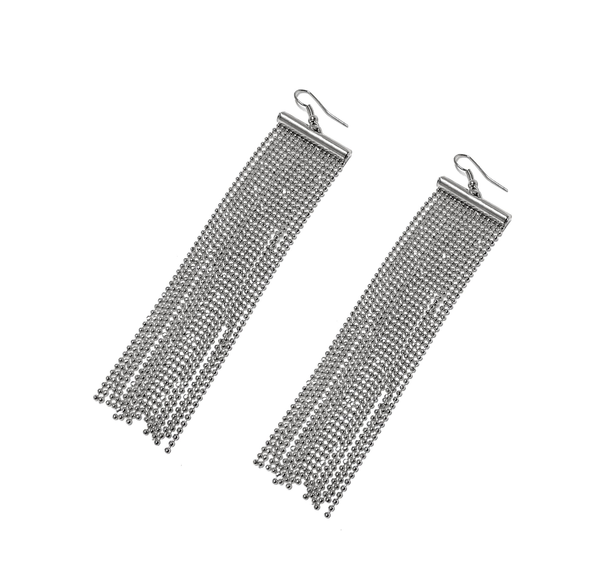 Curtain Earrings #66-14118SL