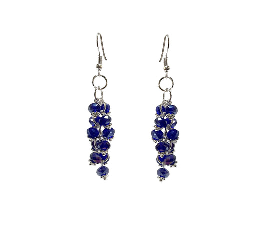 Beaded Earring #88-11523BL