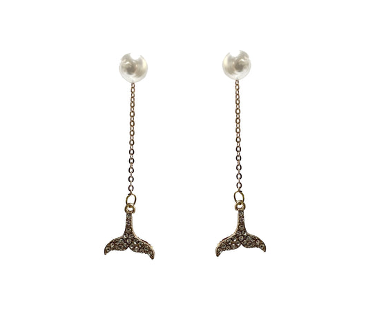 Whale Tail Earring #89-93167RS