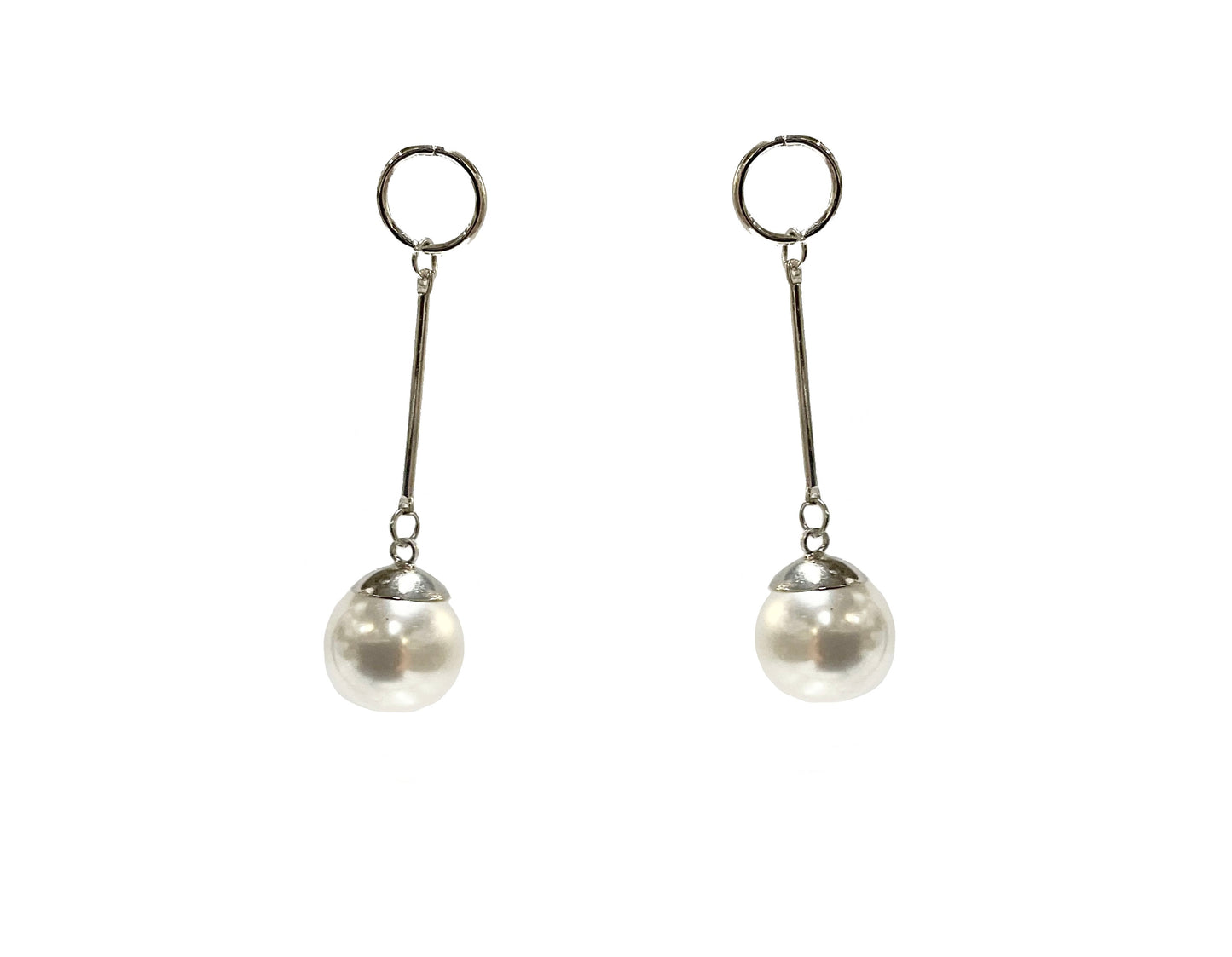 Circle Pearl Earring #89-31610