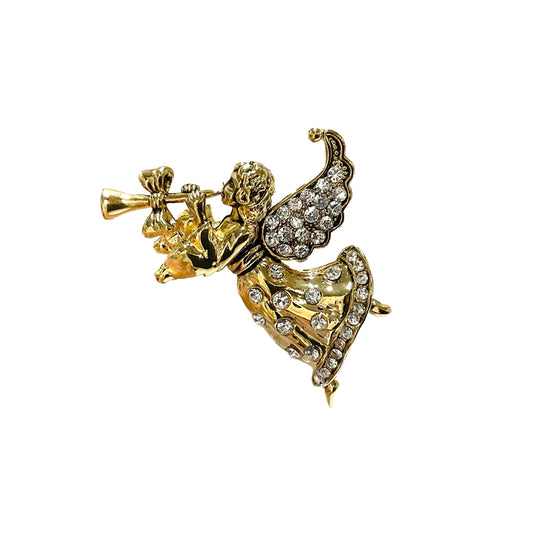 Angel with Trumpet Pin #24-255GD