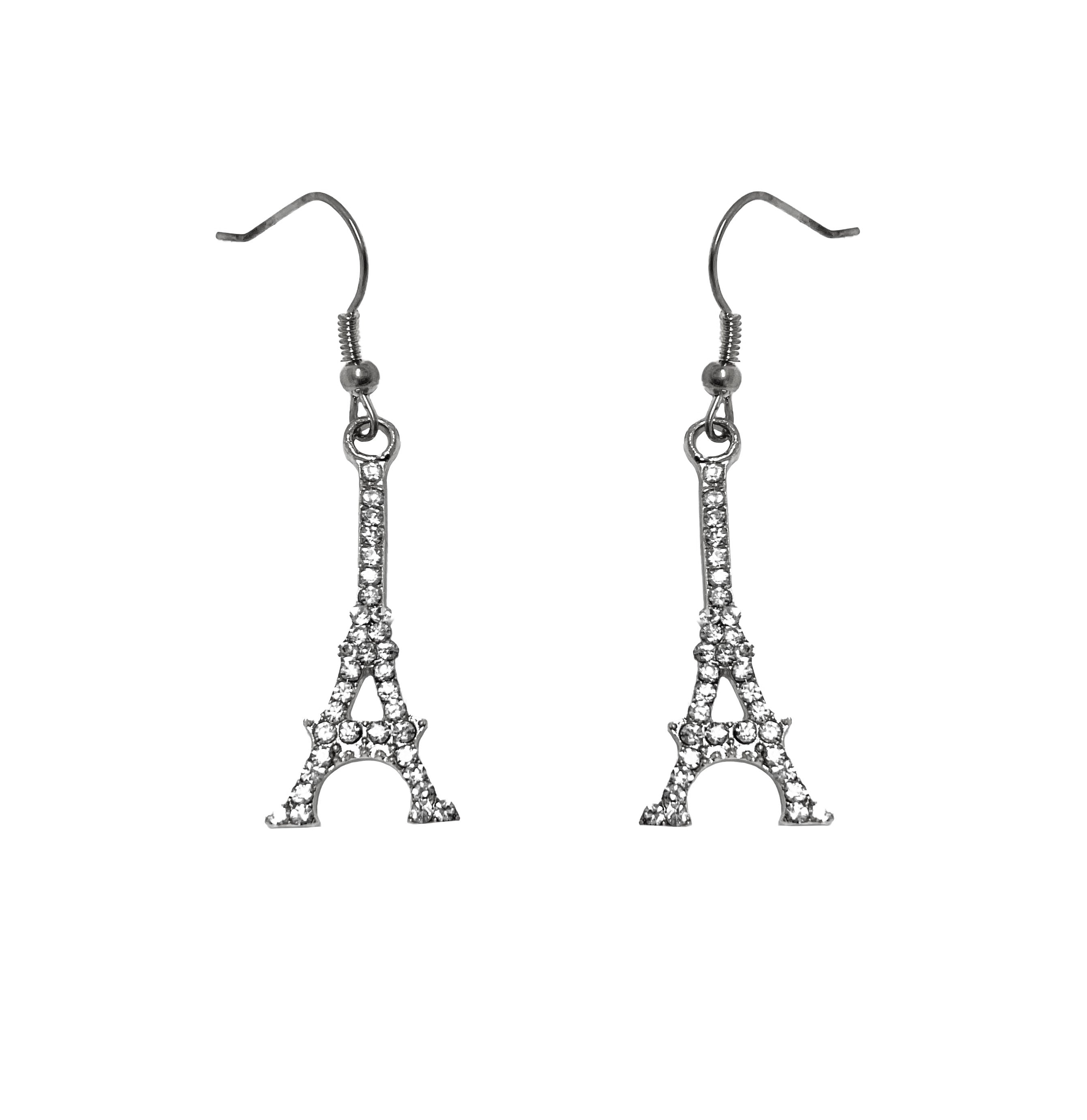 Eiffel tower earrings on sale claire's