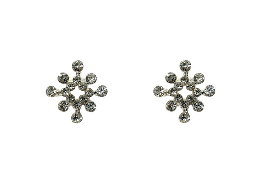 Crystal Stones Post Earrings #33-26679