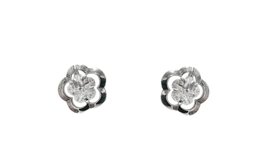 Floral CZ Earring #40-1717