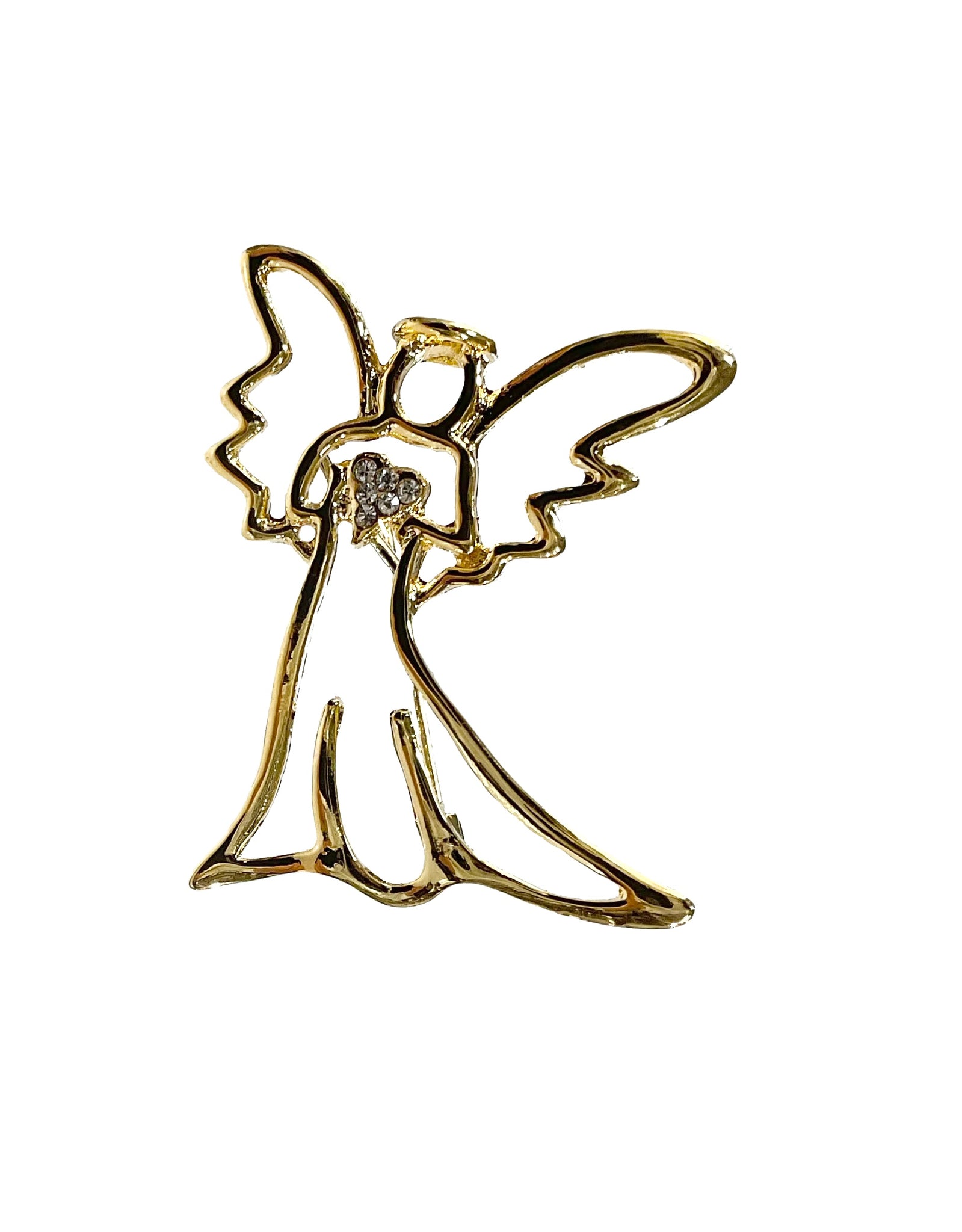 Outline Angel Pin#19-141017GD