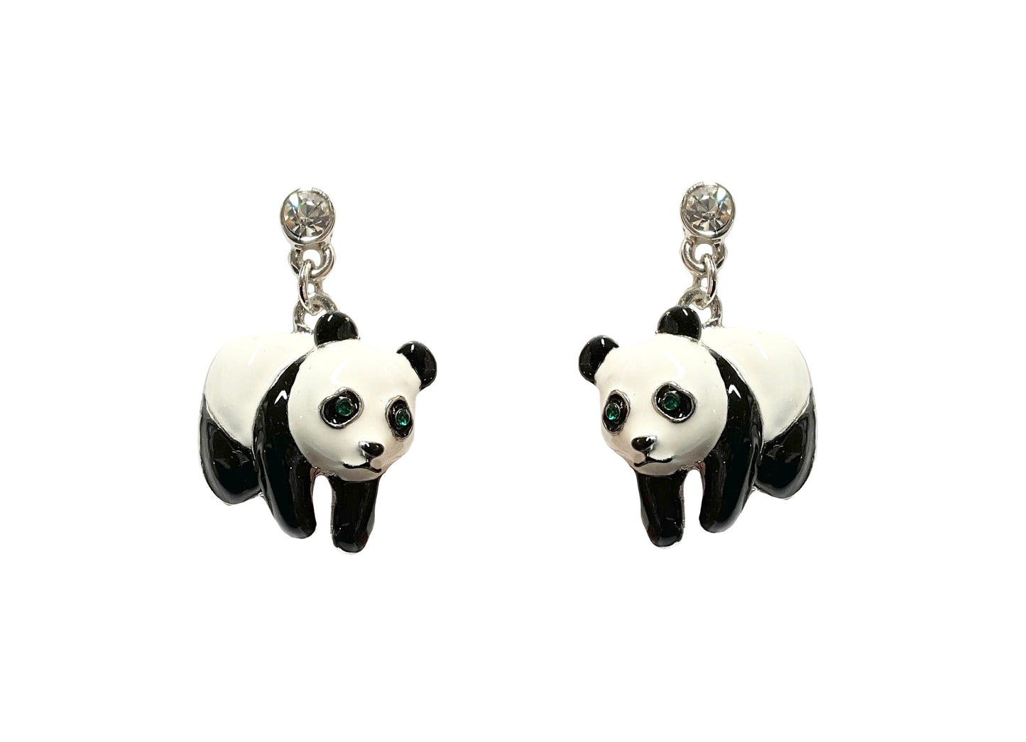 Panda Dangling Earrings#19-081299