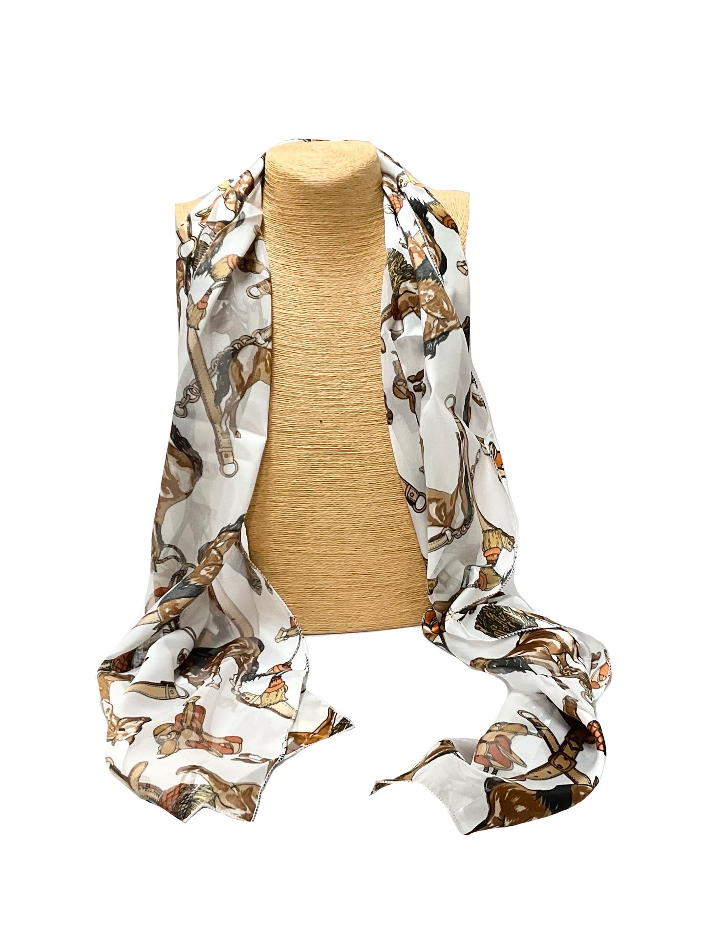 Horse Chains Print Scarf #ON-72011