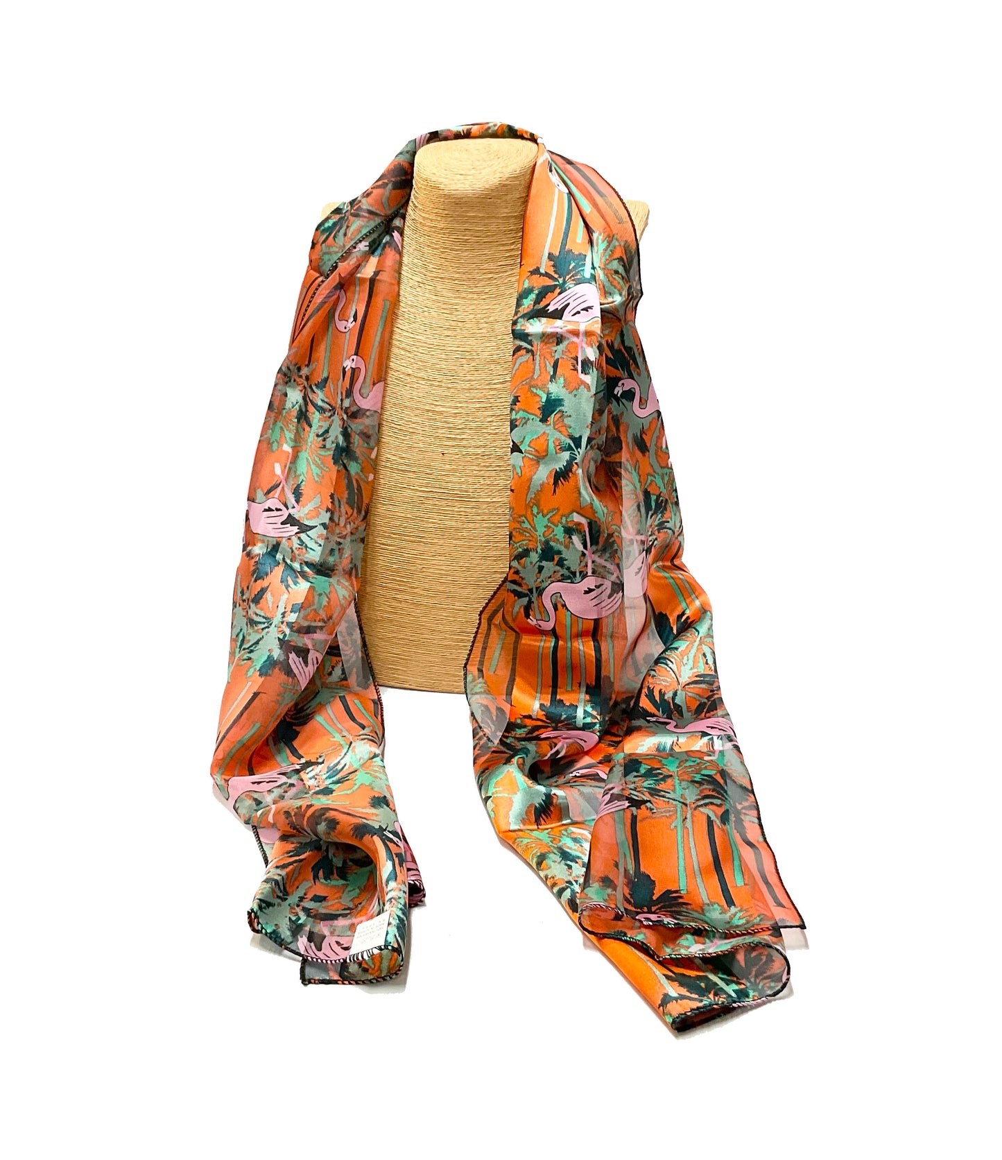 Flamingo Satin Scarf #SSPO-6232