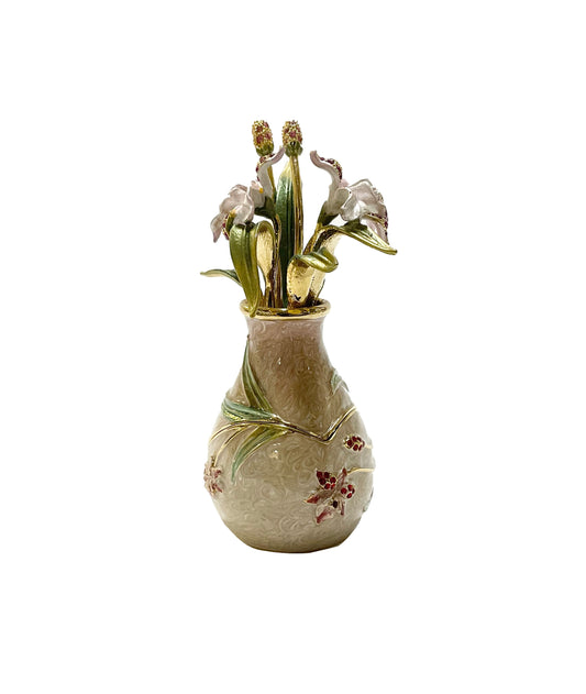 Vase with flowers Trinket Box