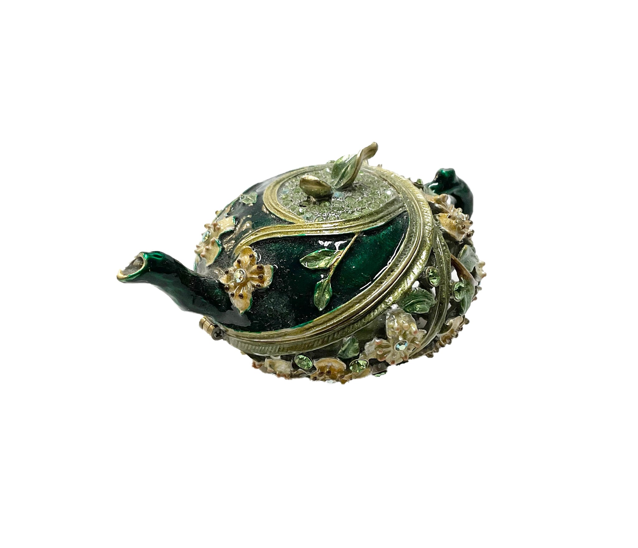 Antique filigree teapot Trinket Box