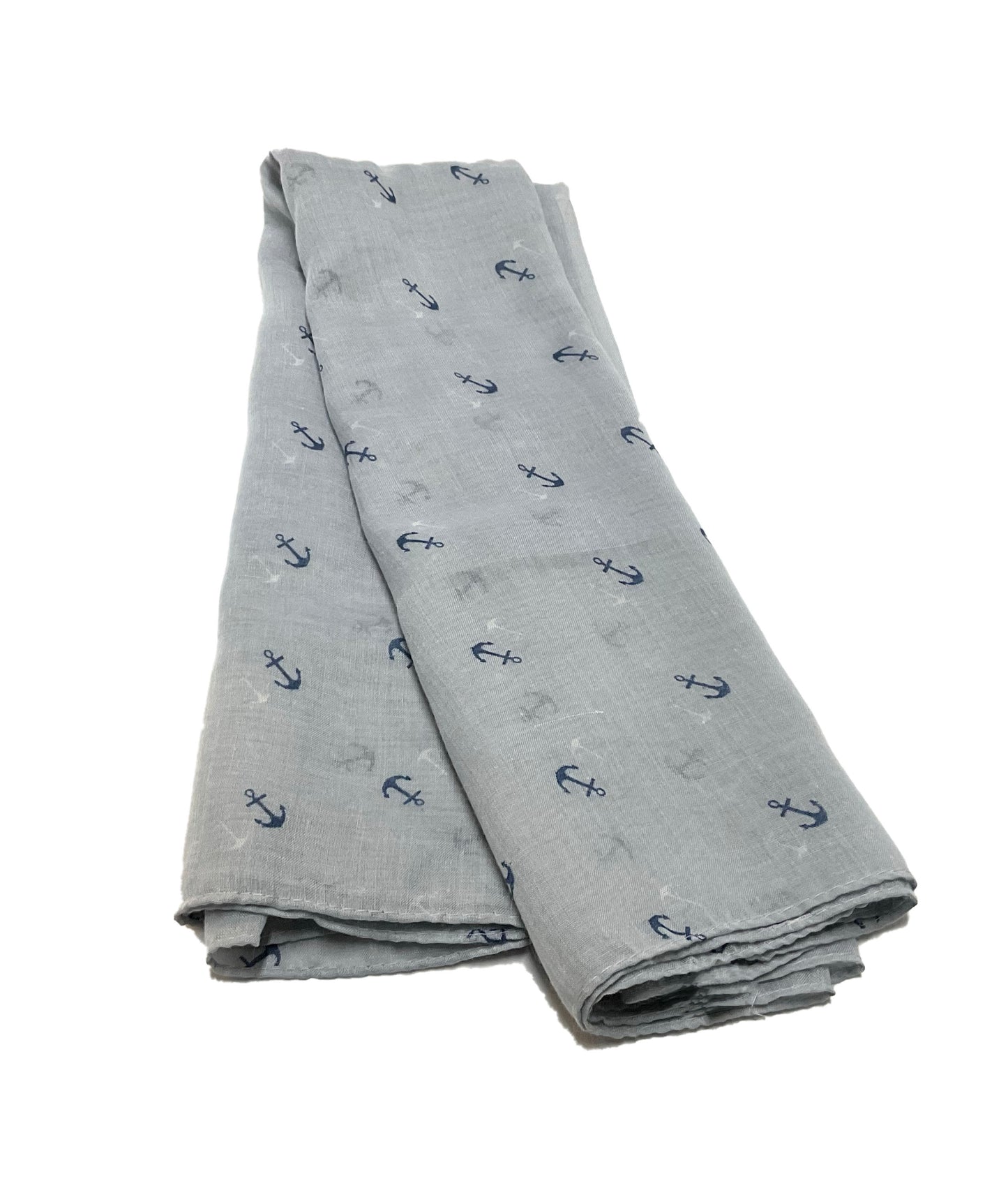 Anchor Oblong Scarf #88-2518GY