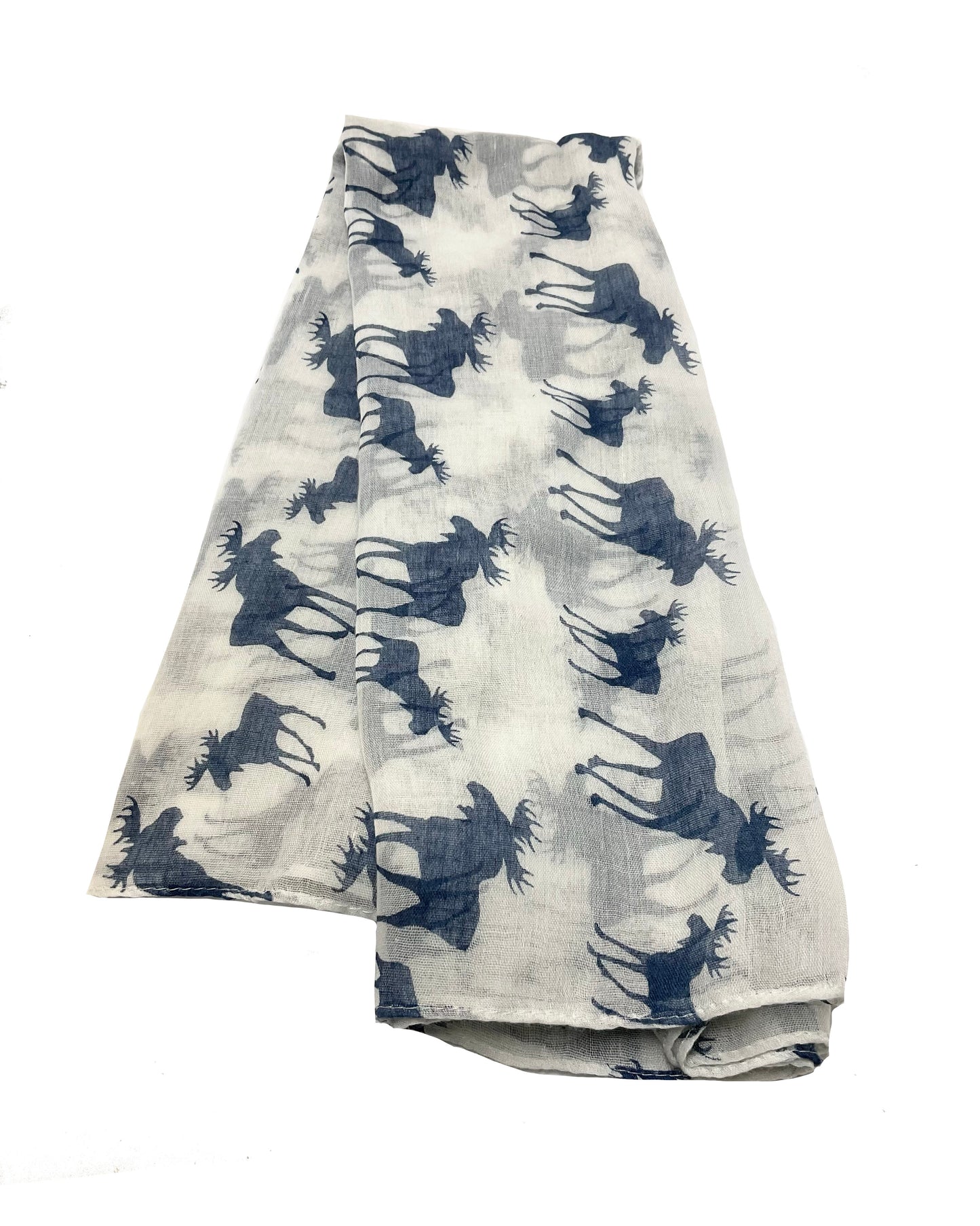 Moose Oblong Scarf #88-2505NV (Navy)