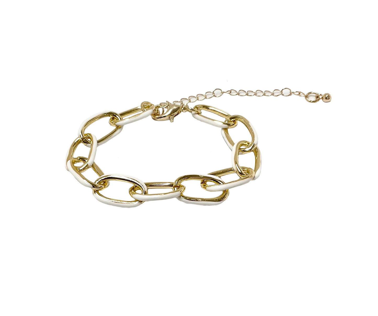 Enamel Chain Bracelet #28-26220