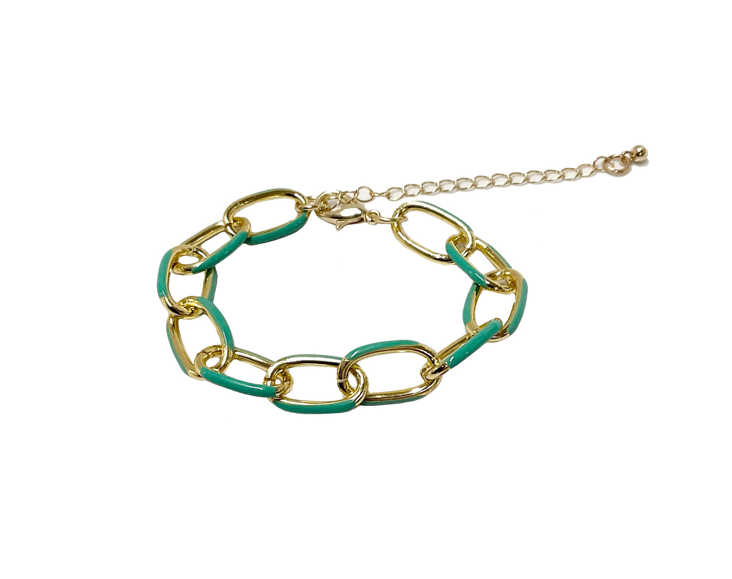 Enamel Chain Bracelet #28-26220