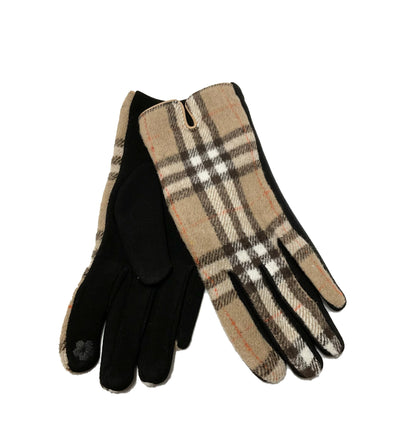 Plaid Winter Gloves #89-931020BIEG