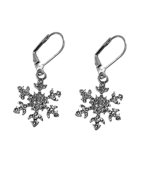 Snowflake French Hook Earring #28-110373
