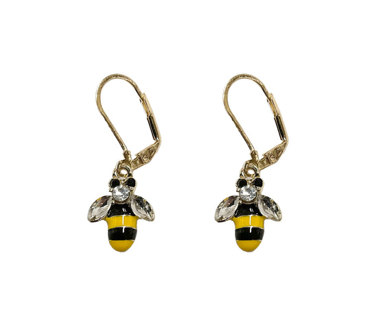 Bee French Hook Earring #28-2215
