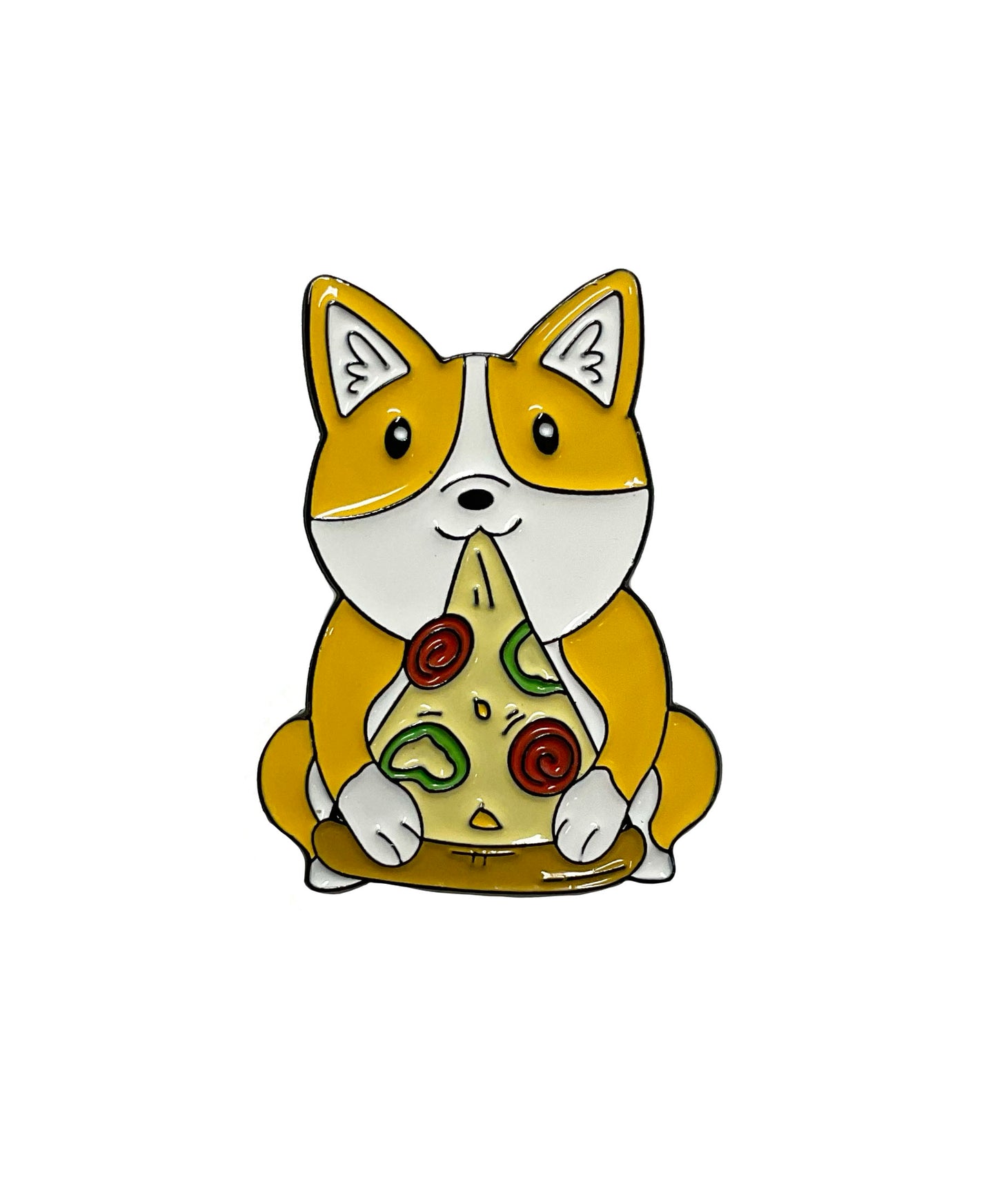 Corgi Pizza Tack Pin #89-6152CG2