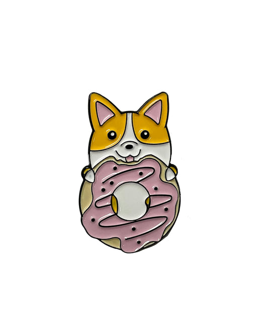 Corgi Donut Tack Pin #89-6152CG1