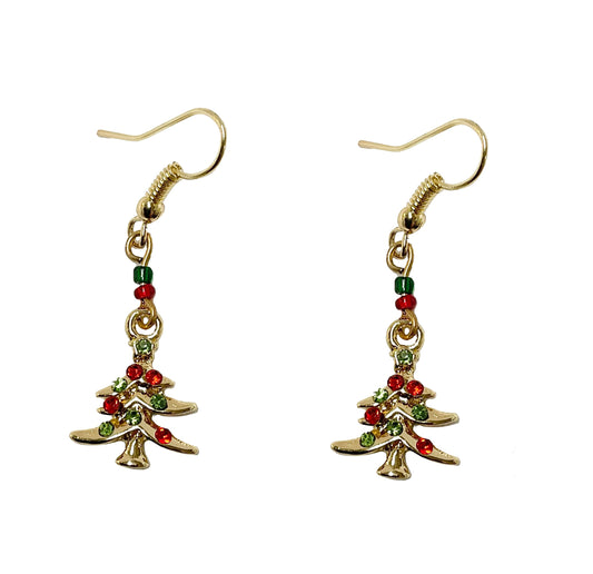 Christmas Tree Earrings #28-110171GD
