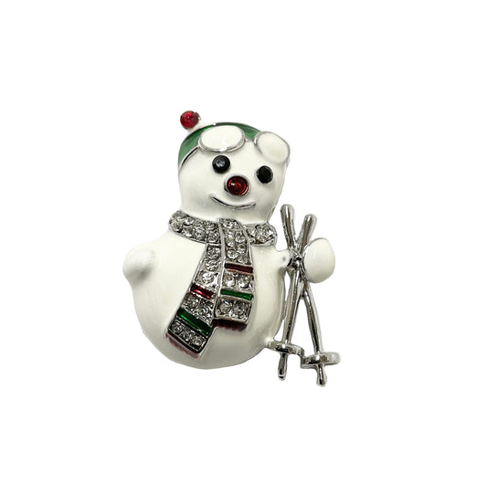 Christmas Snowman Skiing pin #89-91808
