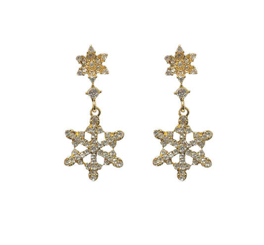 Snowflake Chandelier Earring #89-9036GD