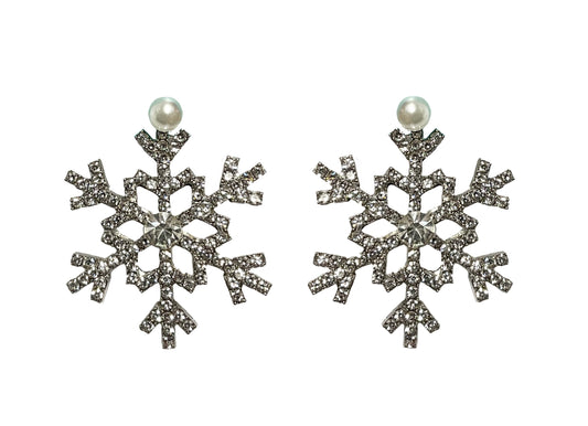 Snowflake with Pearl Earrings #89-93166