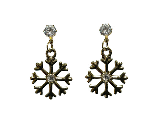 Christmas Snowflake Earrings #89-1059G