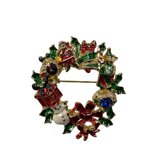 Christmas Wreath Pin #28-2807
