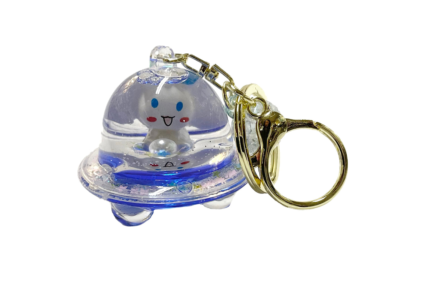 Liquid Floating Bunny Keychain #88-101426