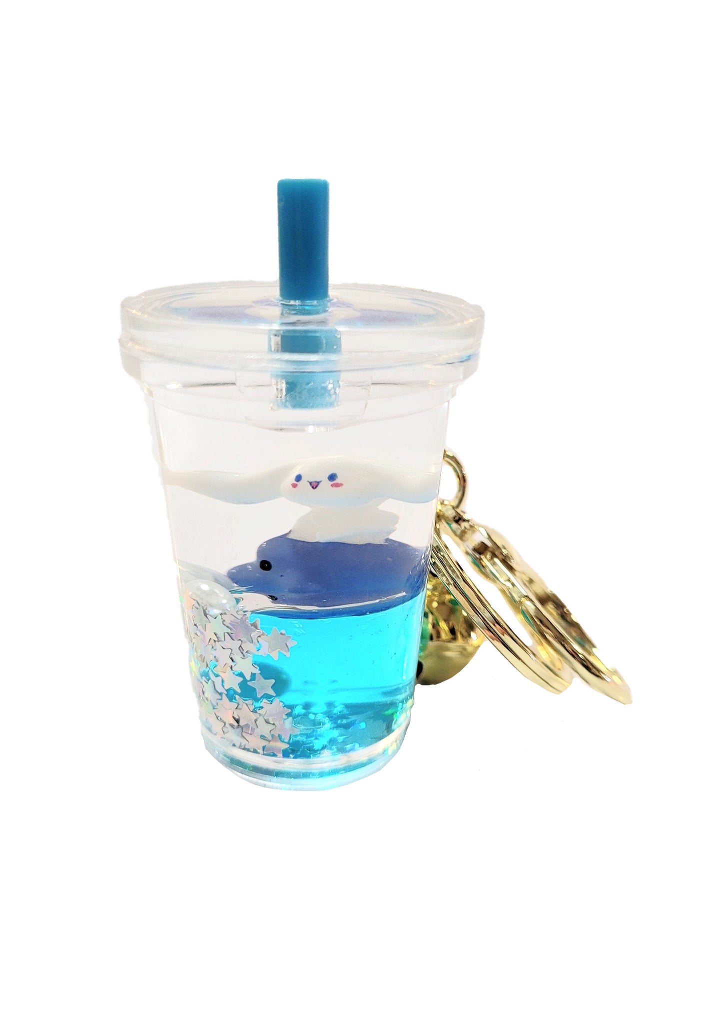 Floating Drink Liquid Bunny Keychain #88-10142