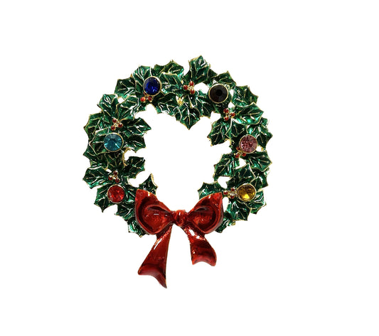 Christmas Wreath Pin #19-1180