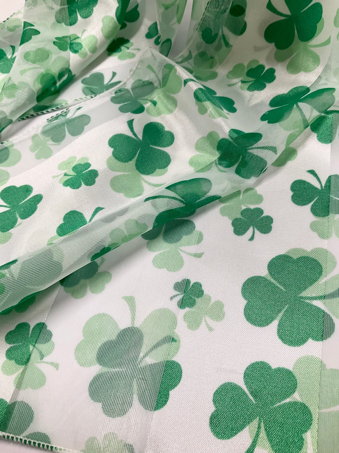 Shamrock Satin Scarf #OS-3012WH (White)