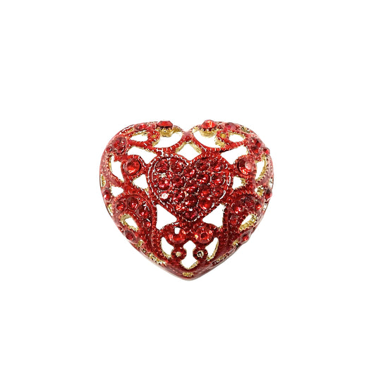 Heart Pin #19-101551 (Gold/Red)