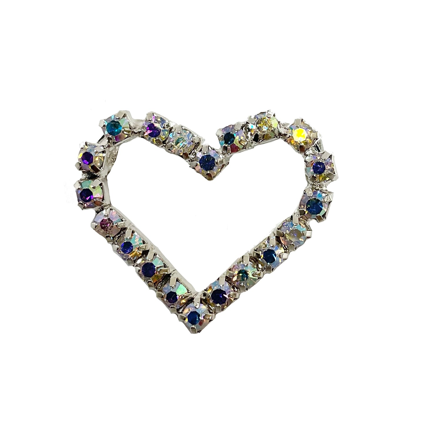 Heart Pin #28-11001AB (Aurora Borealis)