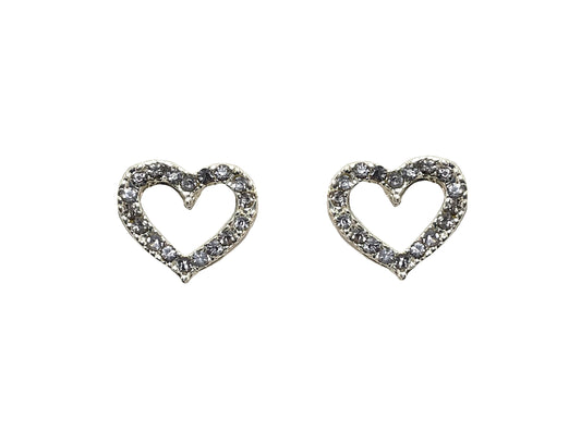 Heart Earrings #28-11087CL (Clear)