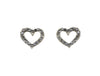 Heart Earrings #28-11087CL (Clear)