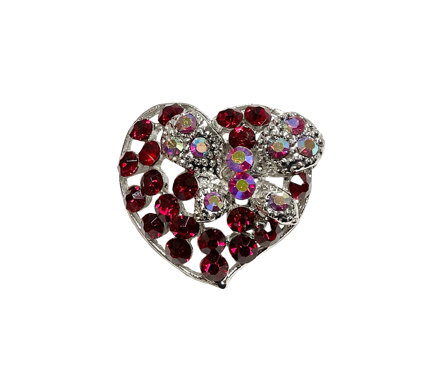 Heart Butterfly Pin #66-34526RD