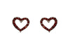 Heart Earrings ##28-11087RD (Red)