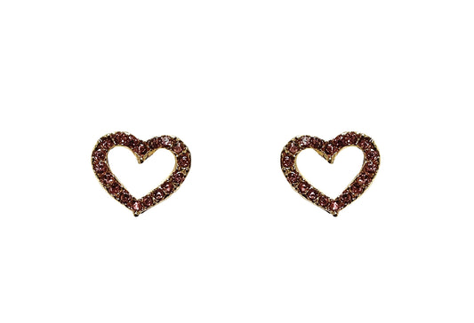 Heart Earrings #28-11087PK (Pink)