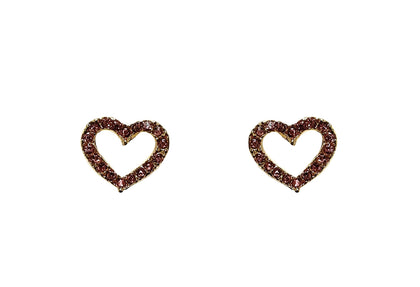 Heart Earrings #28-11087PK (Pink)